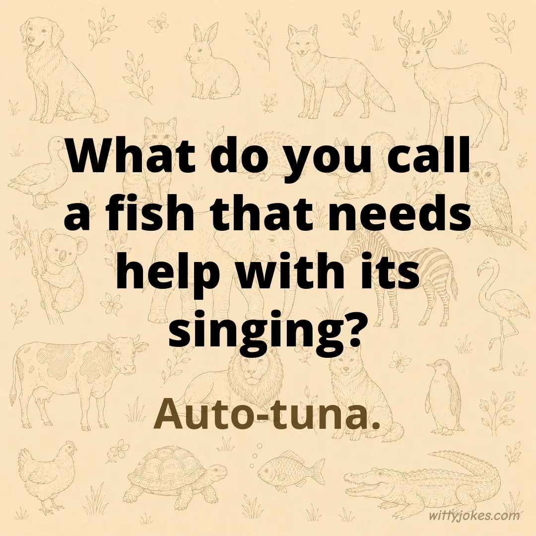 What Do You Call a Fish That Needs Help With Its Singing? — Animal Jokes joke