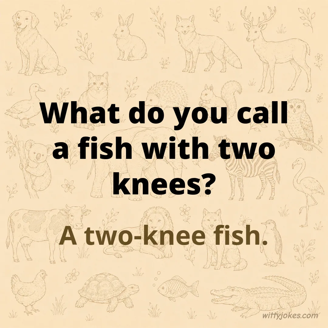 What Do You Call a Fish With Two Knees? — Animal Jokes joke