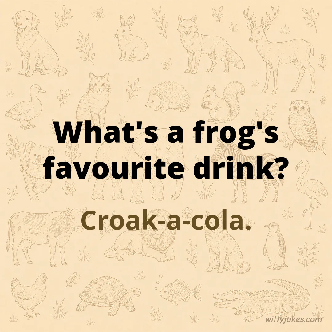 What's a Frog's Favourite Drink? — Animal Jokes joke