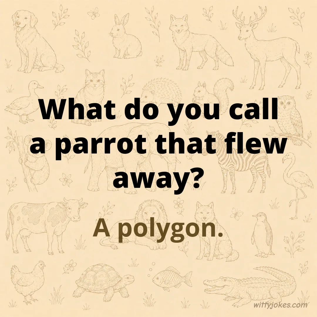 What Do You Call a Parrot That Flew Away? — Animal Jokes joke