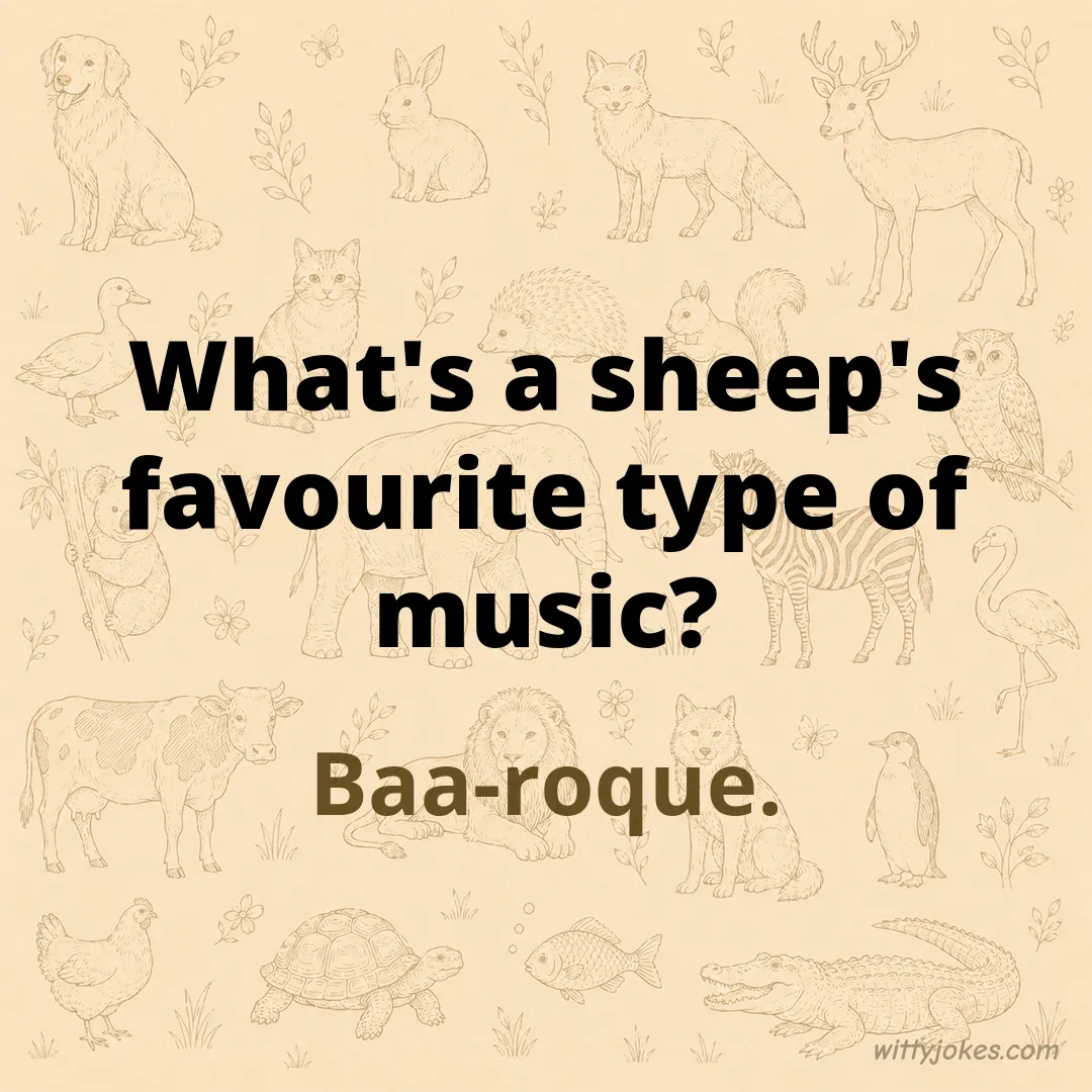 What's a Sheep's Favourite Type of Music? — Animal Jokes joke