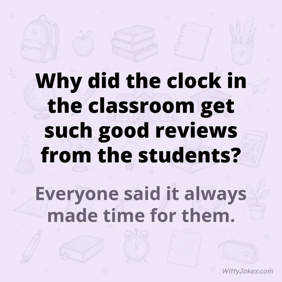 Why Did the Clock in the Classroom Get Such Good Reviews?